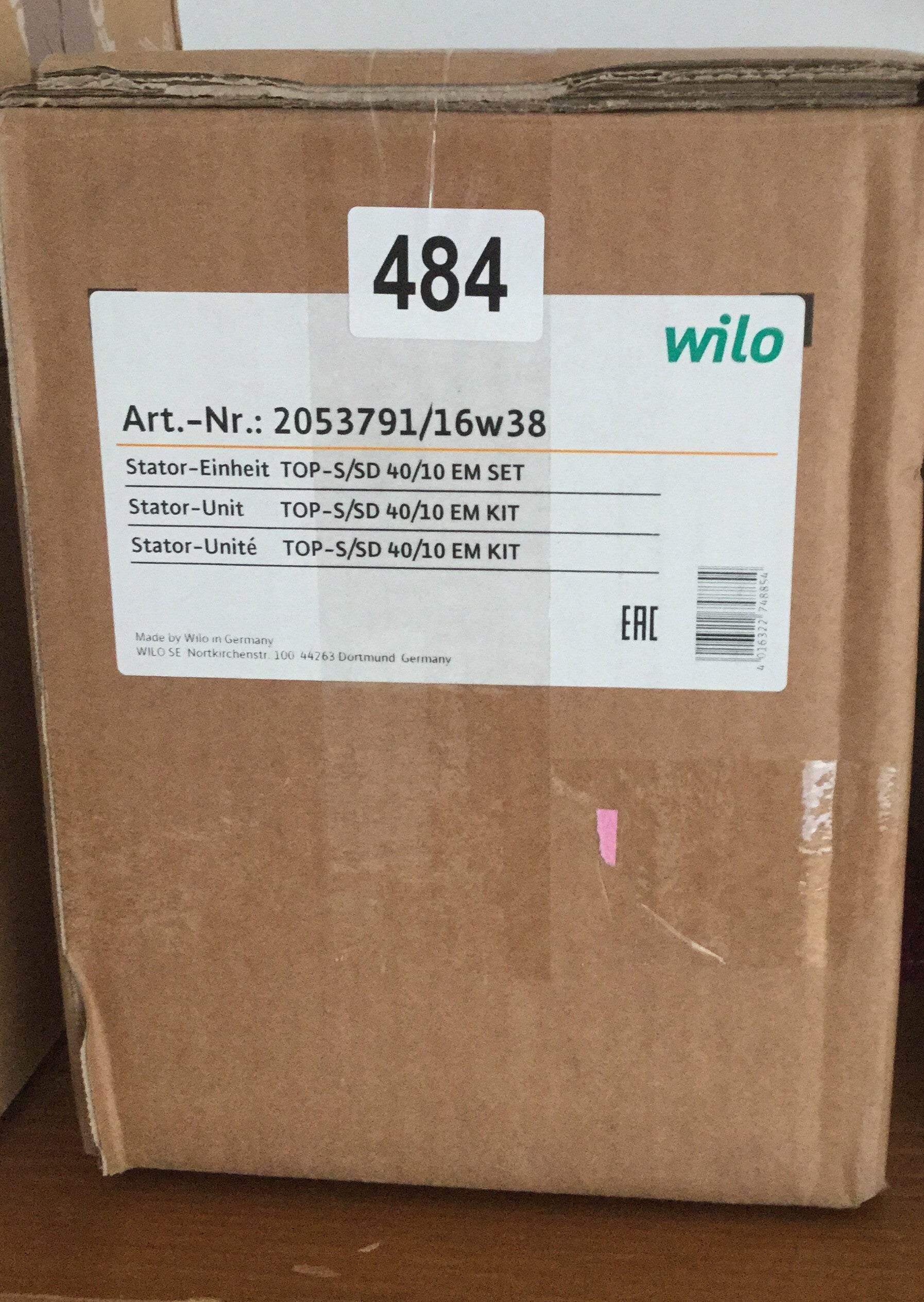 Wilo Replacement Pump Head TOP-S/SD 40/10 EM Kit 2053791 230v #1516