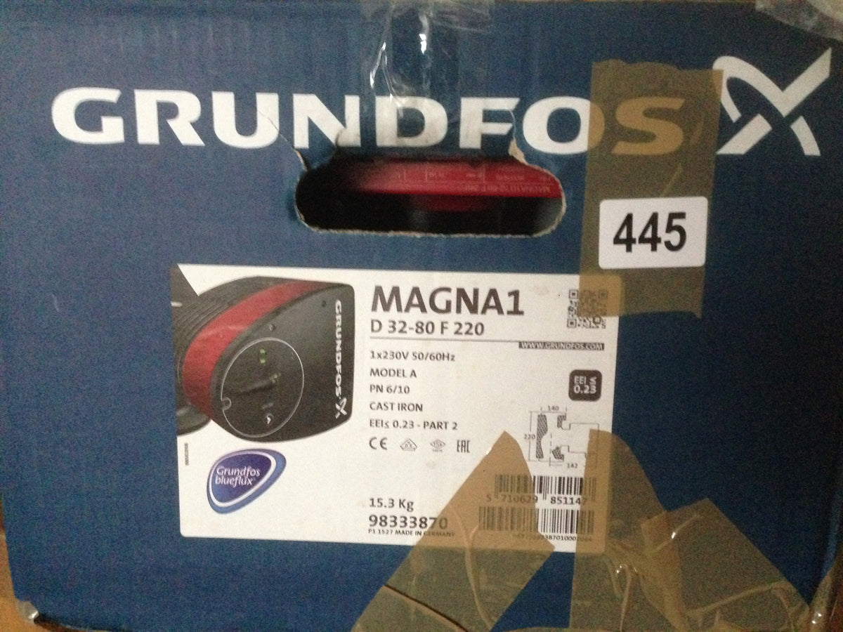 Grundfos Magna1 D 32-80F 98333870 220mm Twin-Head Flanged Circulating Pump #324