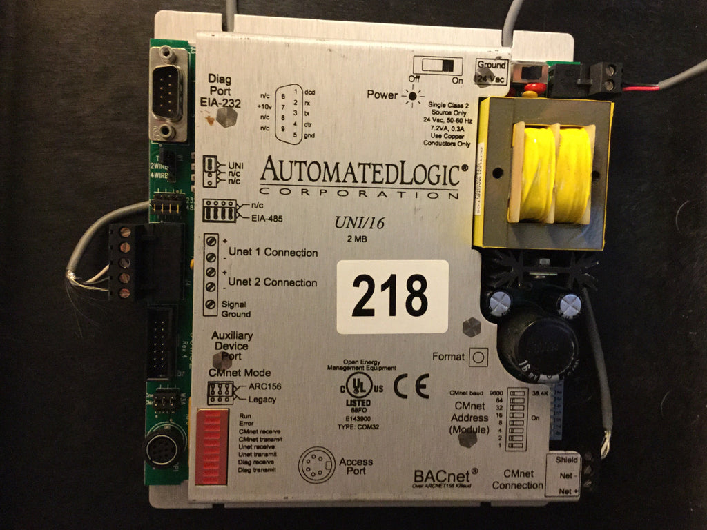 Automated Logic UNI 16 2mb Control Module Bacnet HVAC BMS #218