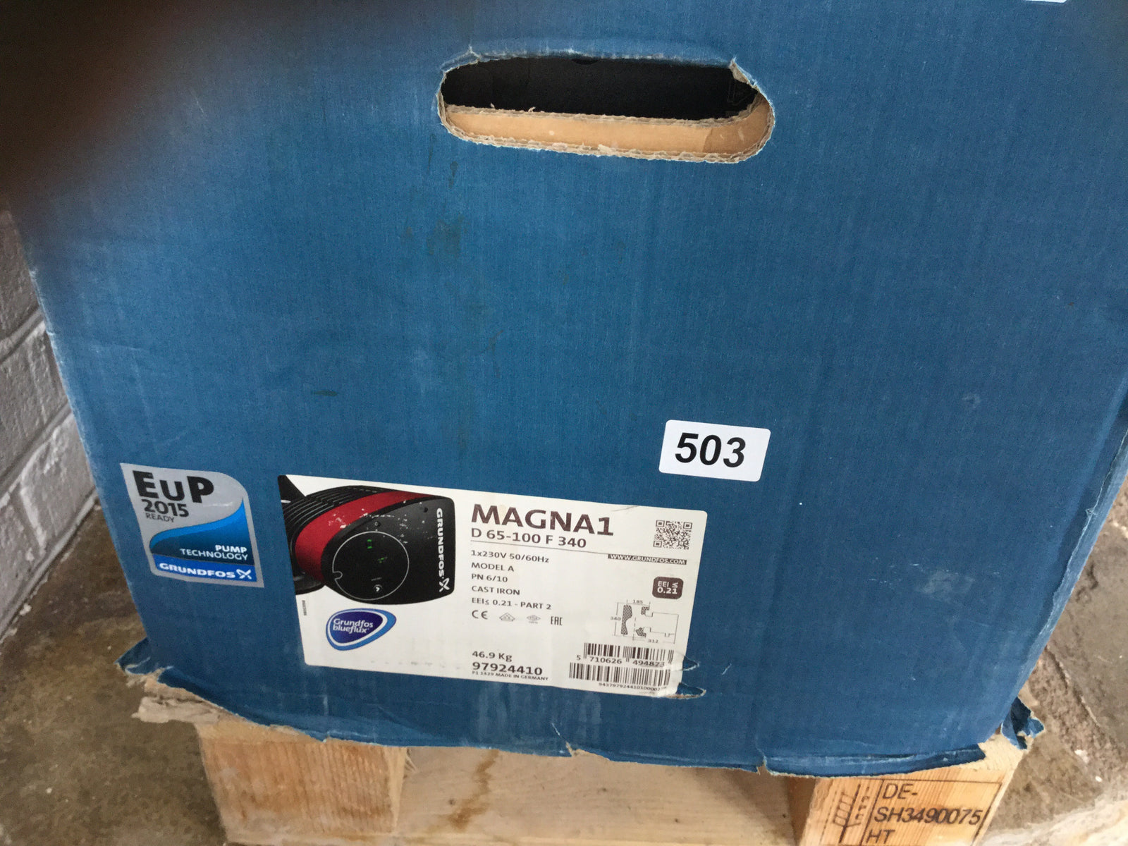 Grundfos Magna1D 65-100F 97924410 340mm Twin-Head Flanged Circulating Pump #503
