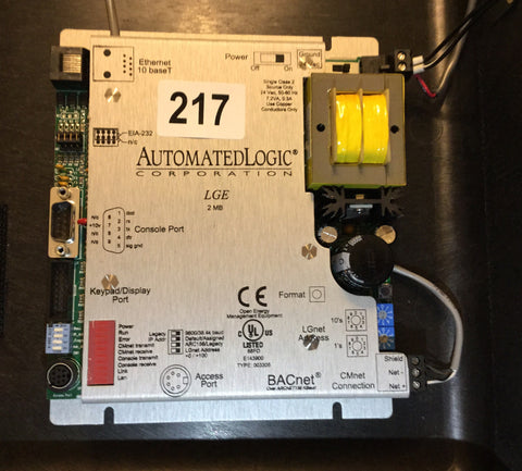 Automated Logic LGE 2mb Control Module Bacnet HVAC BMS Arcnet Ethernet Router #217