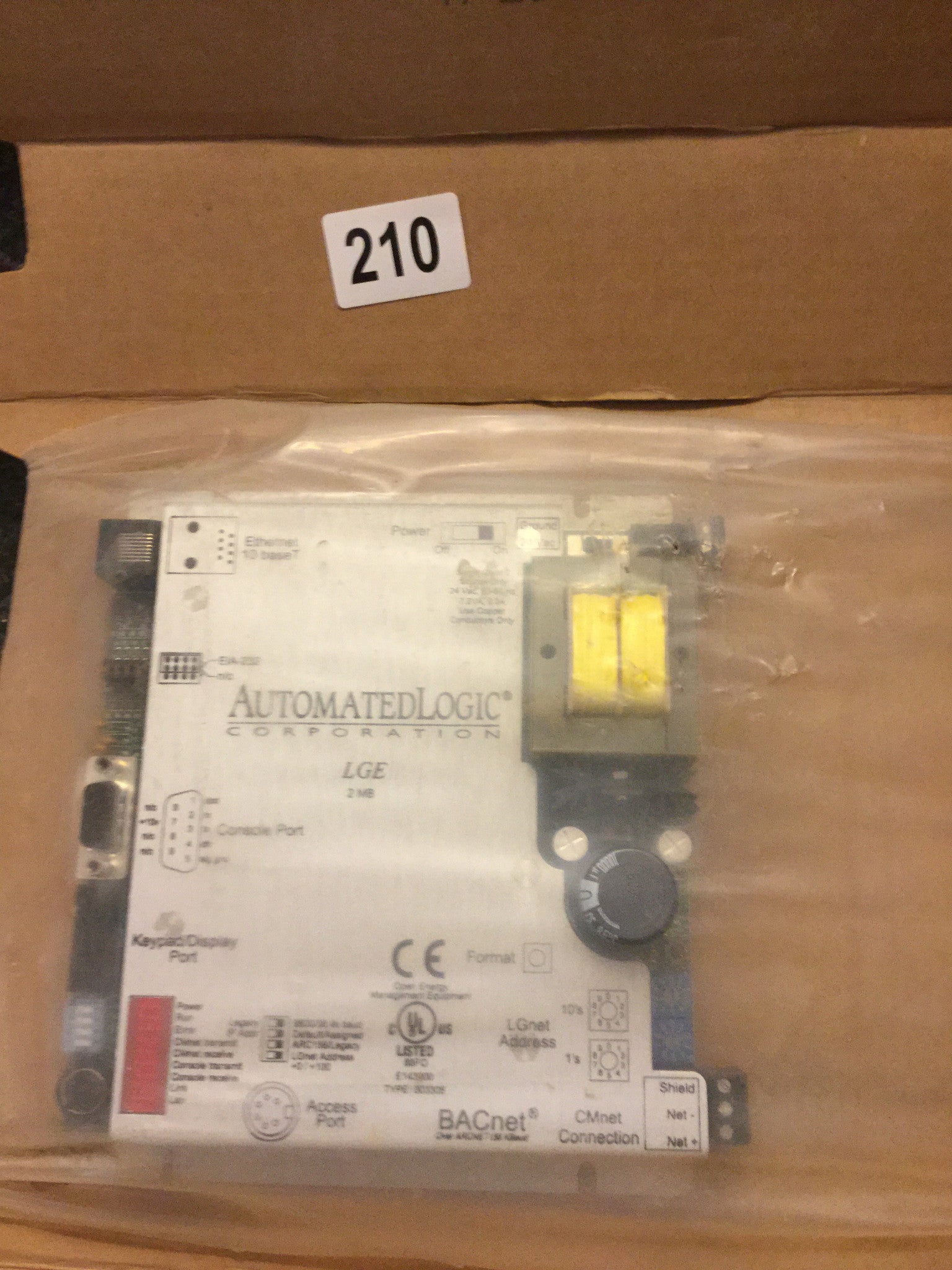 Automated Logic LGE 2mb Control Module Bacnet HVAC BMS Arcnet Ethernet Router #210