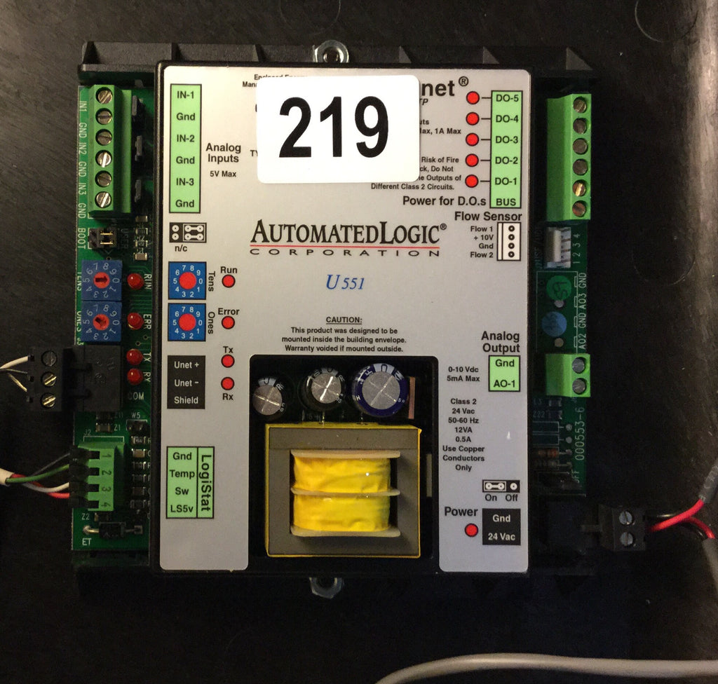 Automated Logic U551 Control Module Bacnet HVAC BMS #219
