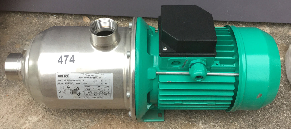 Wilo MHE 805-1/E/3-400-50 4024308 Stainless horizontal multistage pump 415v #474