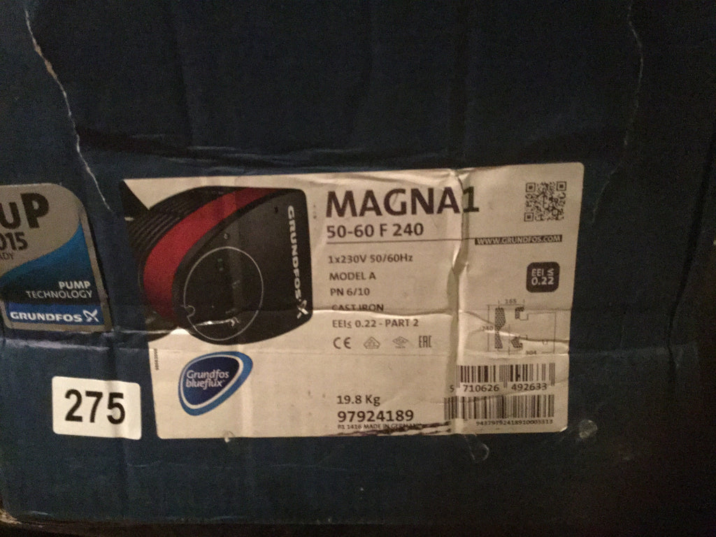 Grundfos MAGNA1 65-60F (340) 97924203 Variable Speed Pump Circulator 240V #458