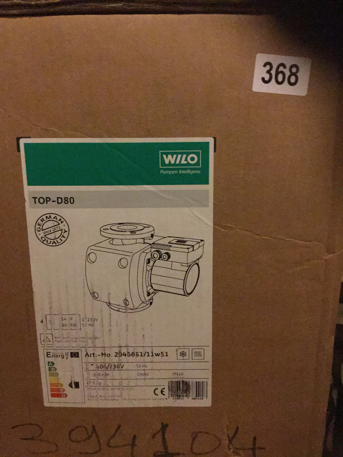 Wilo TOP D80 Heating Circulator Pump 2046651 400v 415v