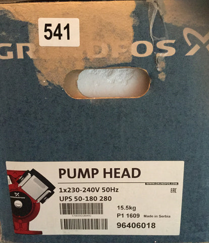 Grundfos UPS/UPSD 50-180 340 Circulator Replacement Pump Head 240V (96406018) #541