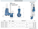 Pedrollo PVXCm 30/70 Vortex sewage pump for fixed installations Pump 240v