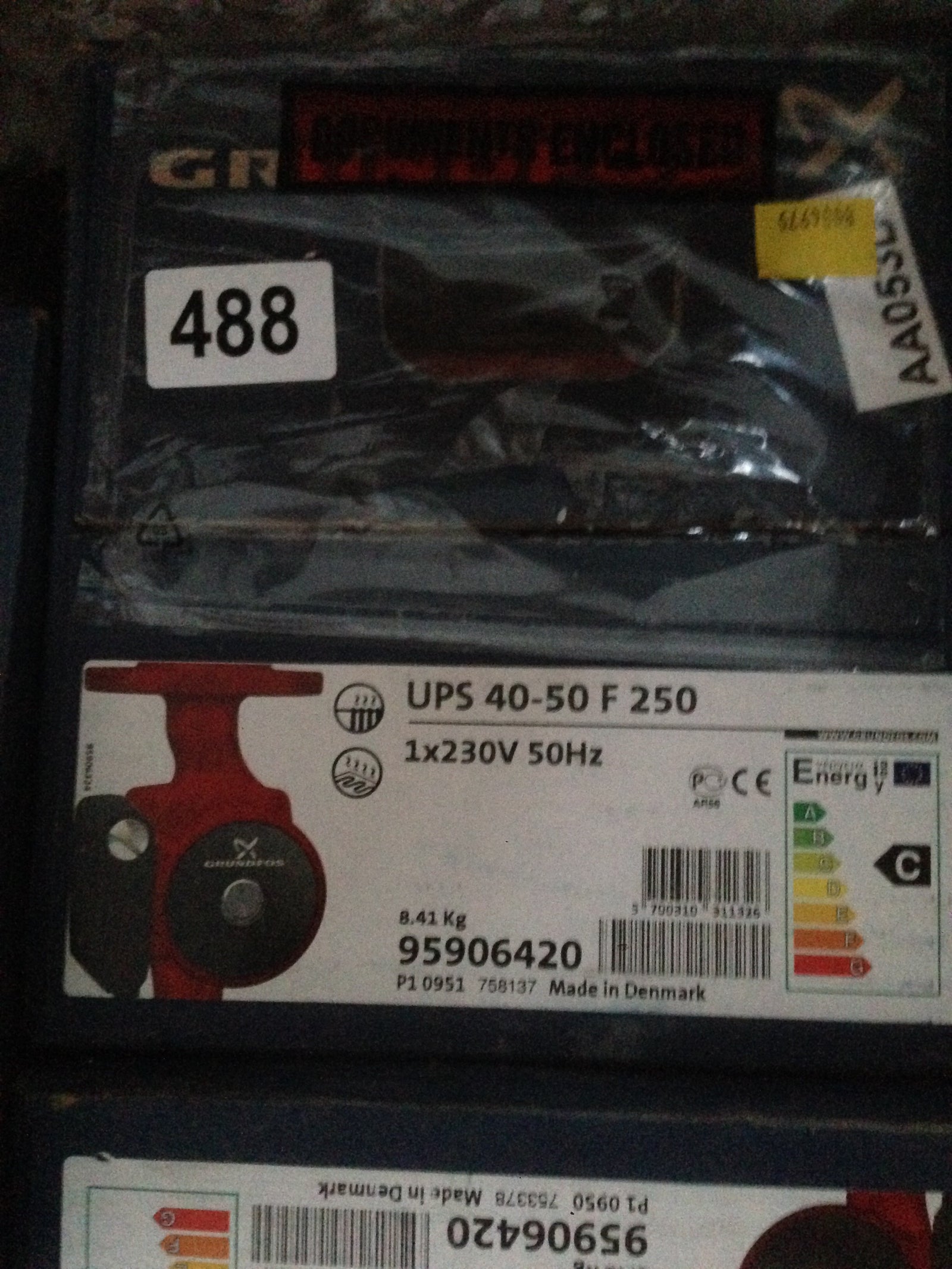 Grundfos UPS 40-50 (250) Heating Circulator 240V 95906420 #954