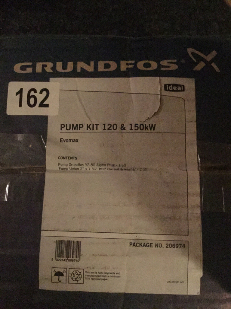 Ideal Evomax Pump Kit 120-150Kw 206974 Grundfos 32-80 Heating Circulator Pump