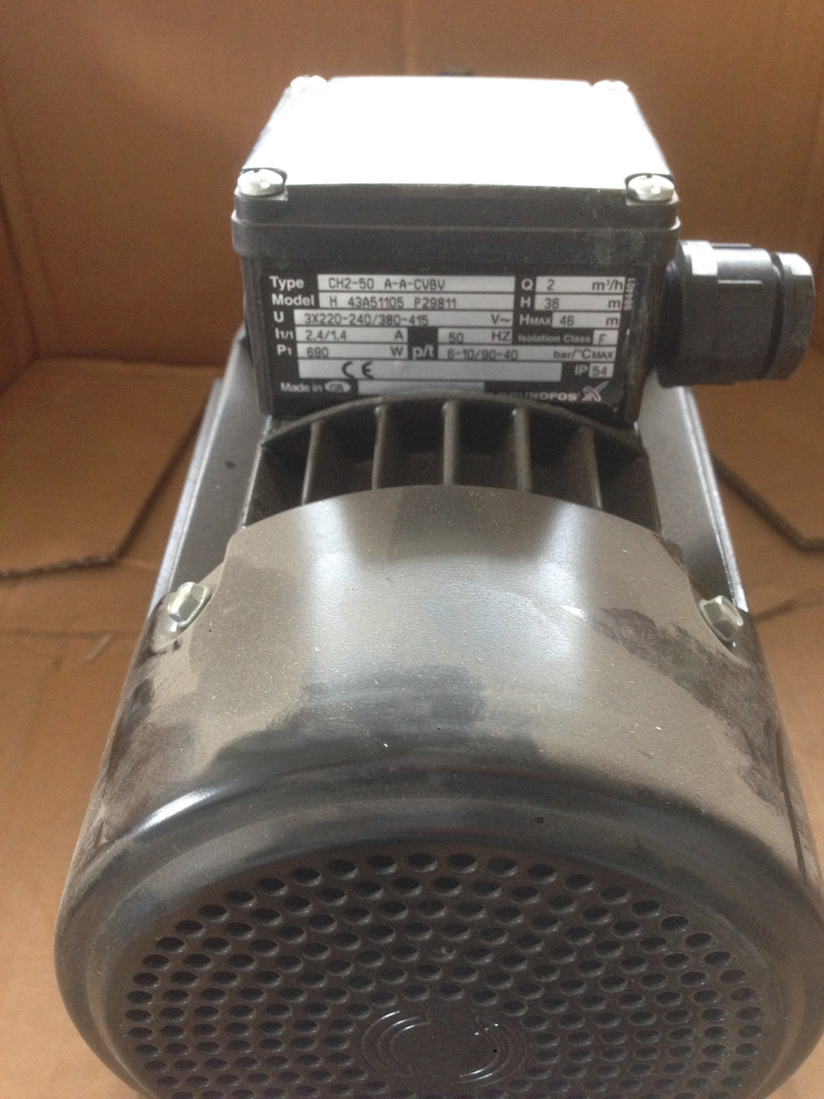 Grundfos CH2 50 A-A-CVBV Horizontal Multistage Pump 240v #534