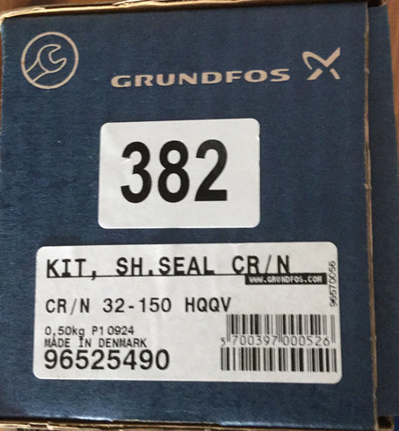 Grundfos CR / N MTR 32 45 64 90 120 150 SHAFT SEAL KIT HQQE (96525490) Crn #382/1127
