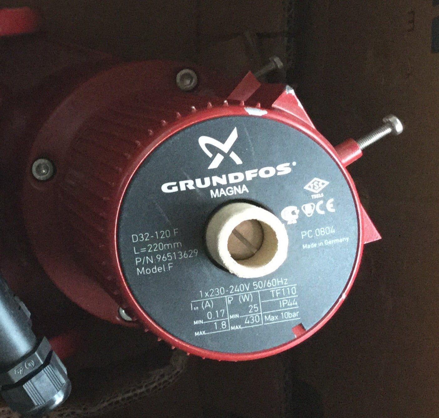 Grundfos MAGNA UPE UPED 32-120 96459608 Variable Speed Replacement Pump Head 240V 96459610 #378/394 96441212 96441217