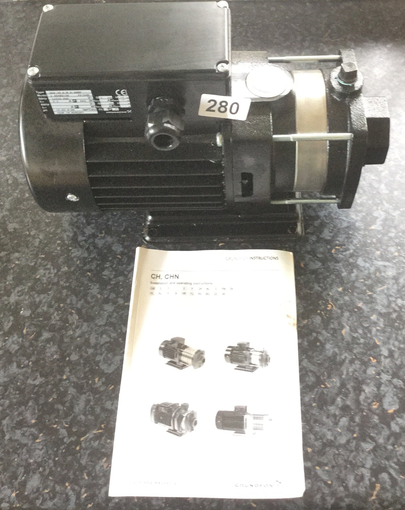 Grundfos CH4 20 Horizontal Multistage Pump 240v #280