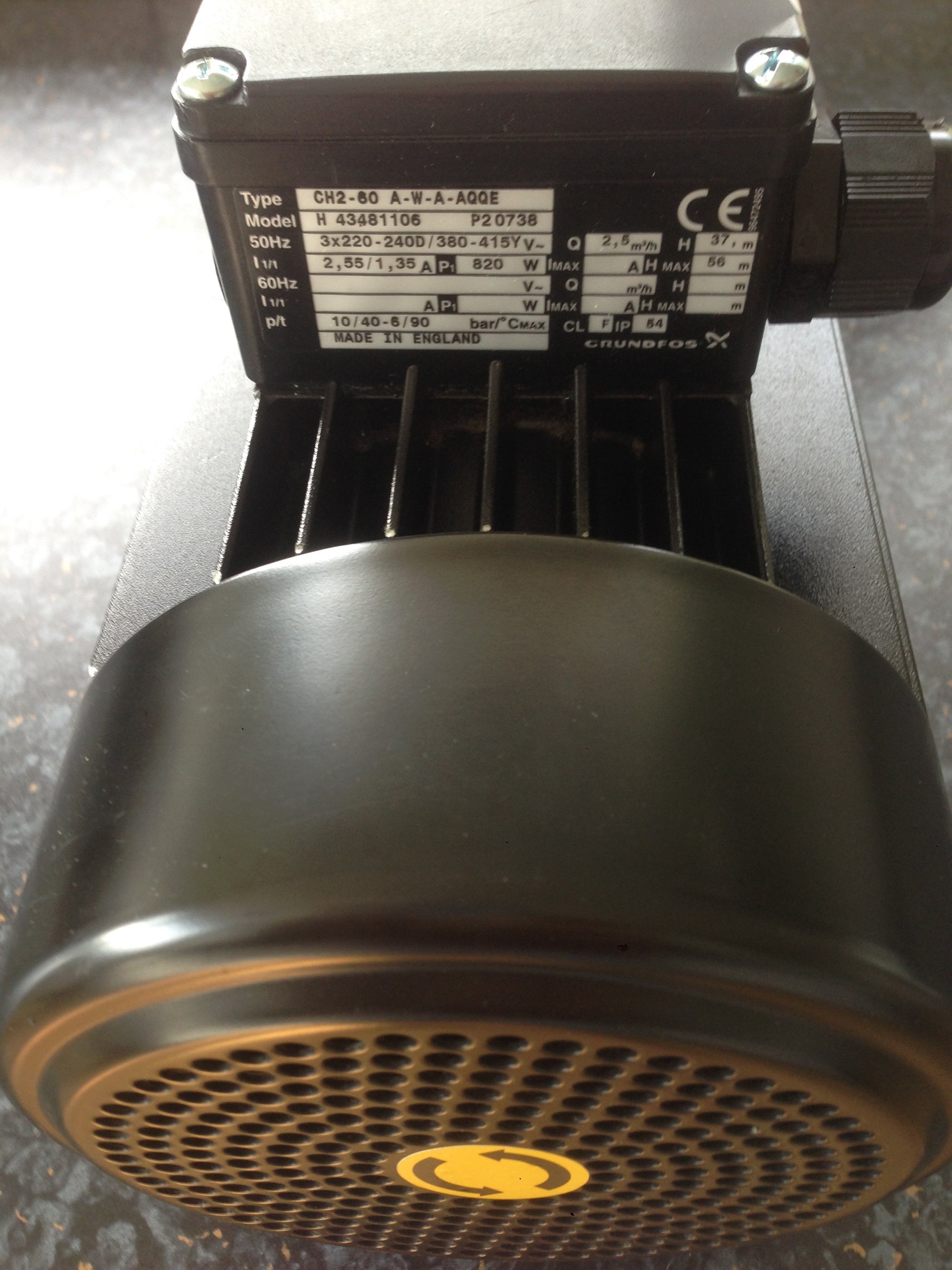 Grundfos CH2 60 A-W-A AQQE Horizontal Multistage Pump 240v #523