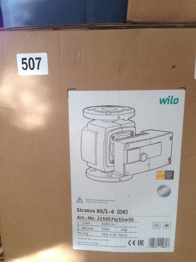 Wilo Stratos 80/1-6 (2150574) Heating circulation pump 230v #507