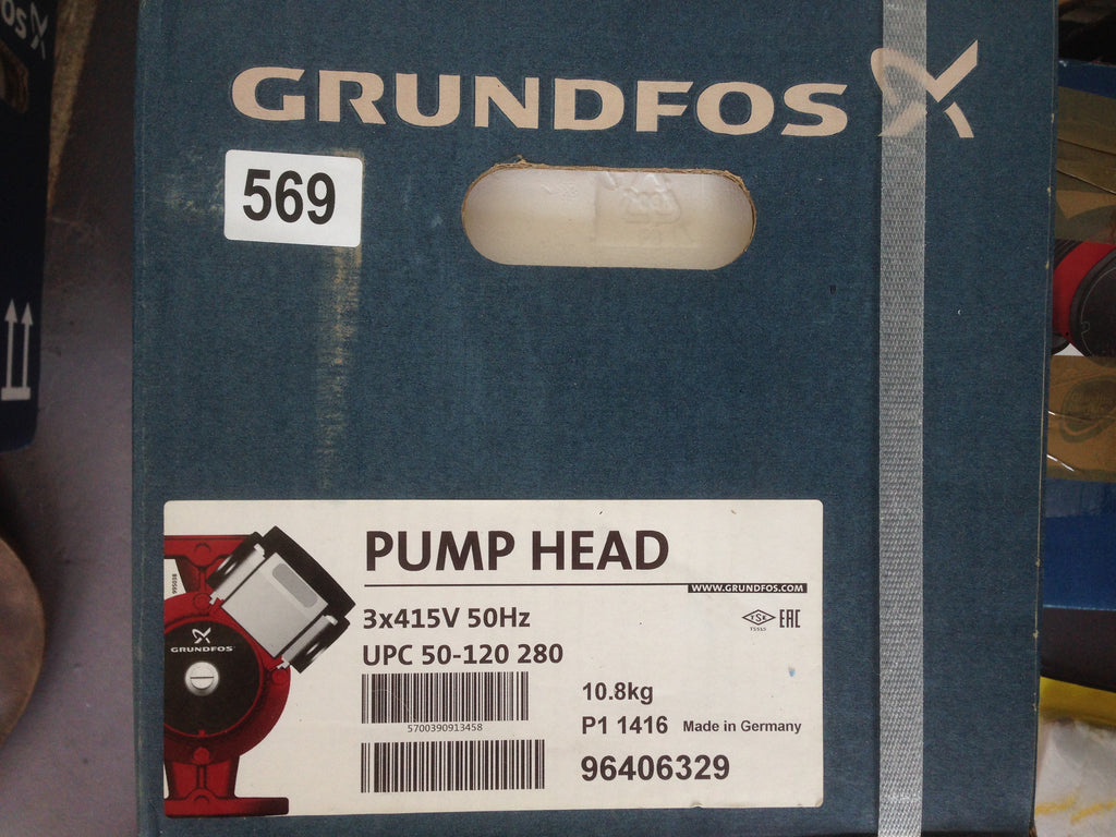 Grundfos Replacement Pump Head UPC/D 50-120 96406329 model E 415v Circulator #2410