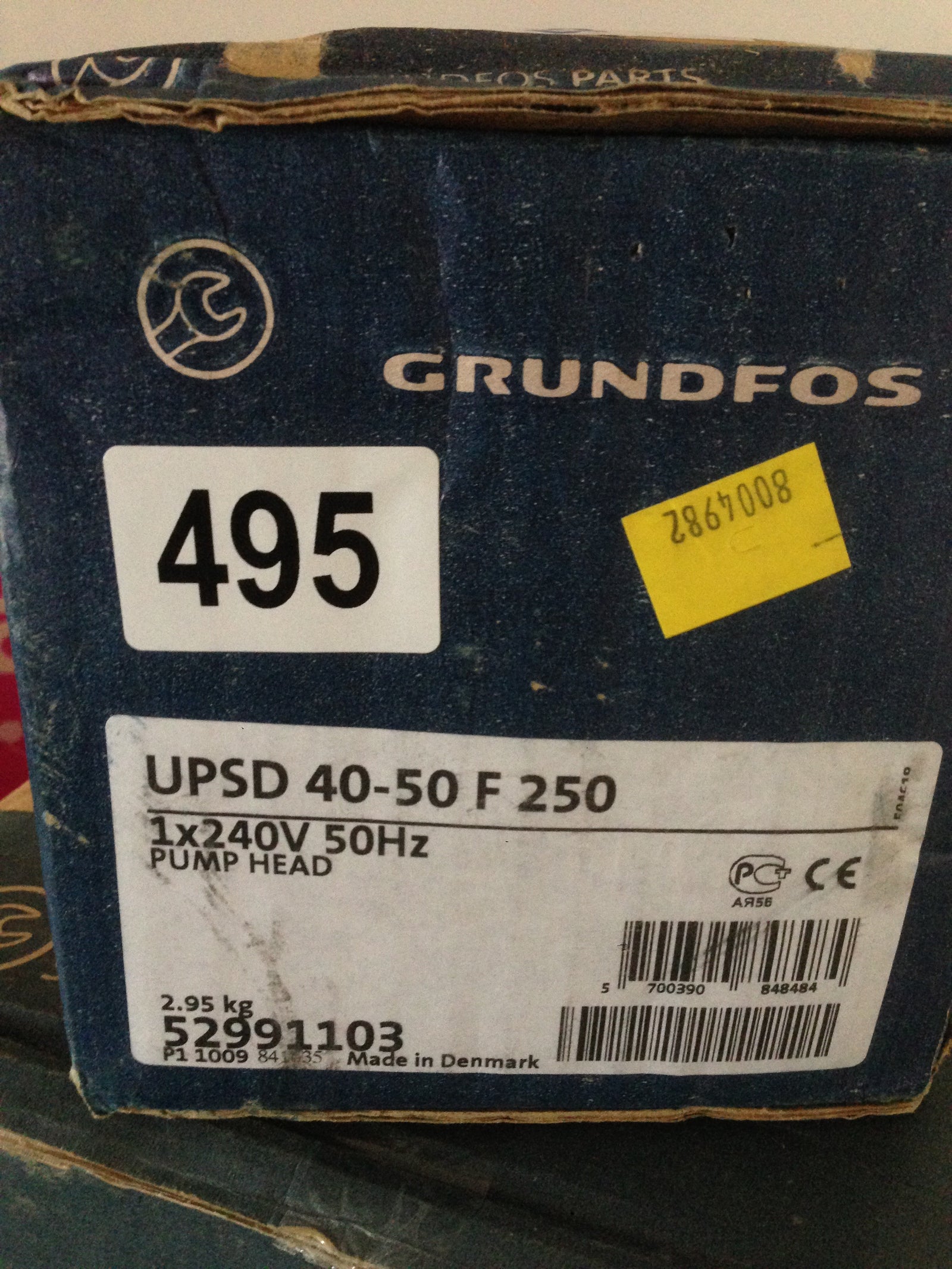 Grundfos UPS UPSD 40-50 F 250 Old Shape Replacement Head 240v 52991103 #1528