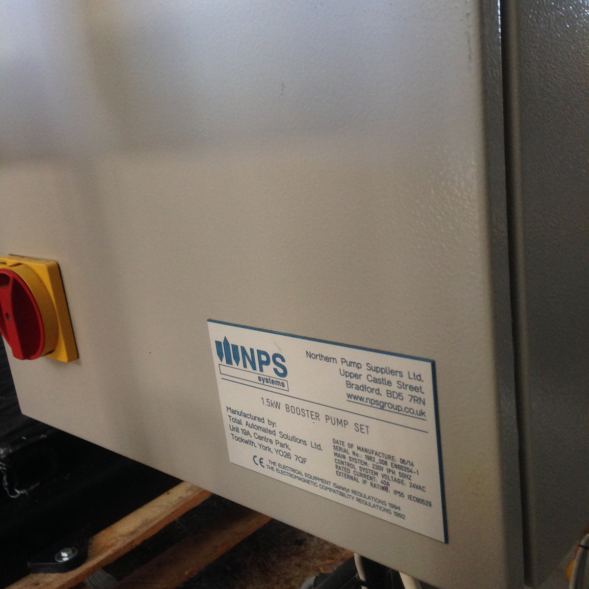 Lowara Hydrovar 1.5kw Variable Twin Pressure Booster Set 240v