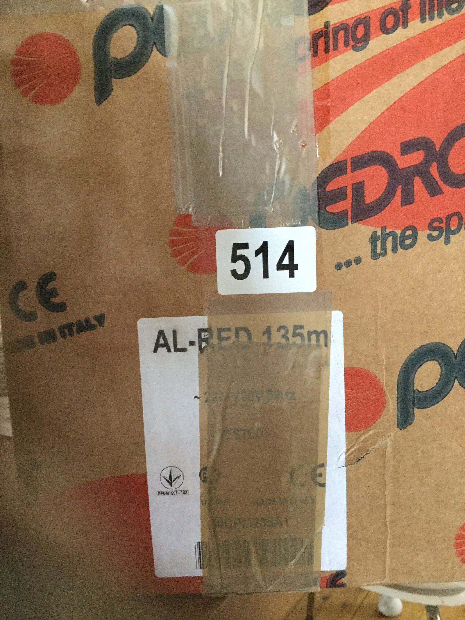 PEDROLLO AL-RED135m End Suction Stainless Steel Horizontal Pump #514