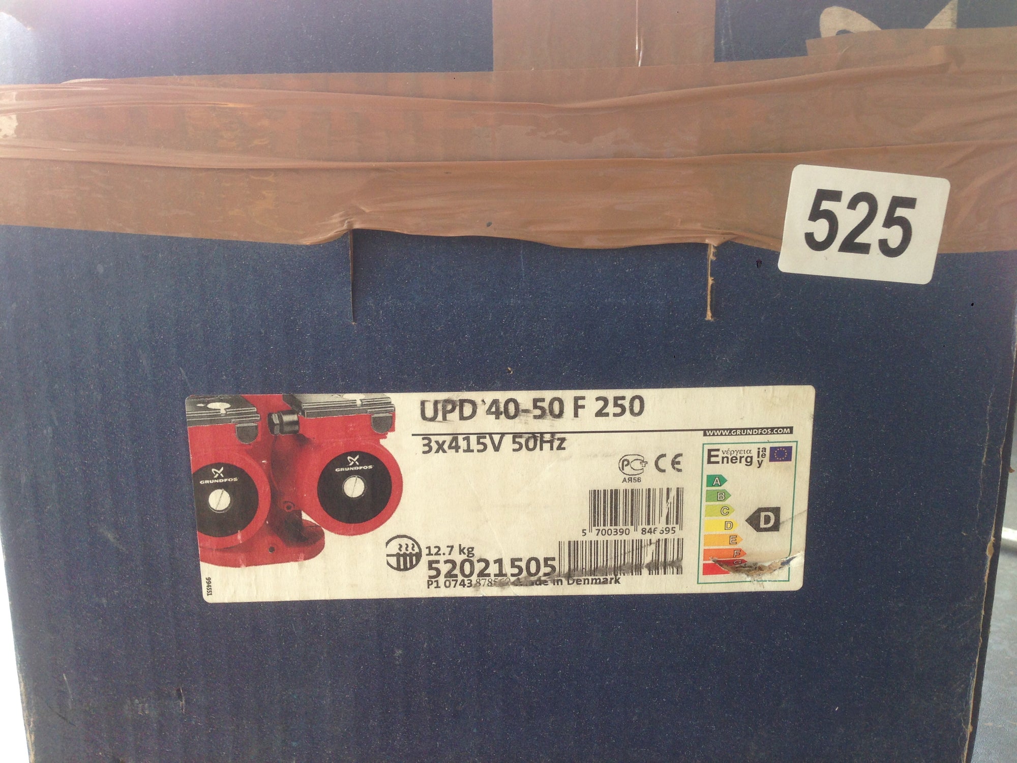 Grundfos UPD 40-50 F Twin Head Circulator Pump 415V 52021505 #525