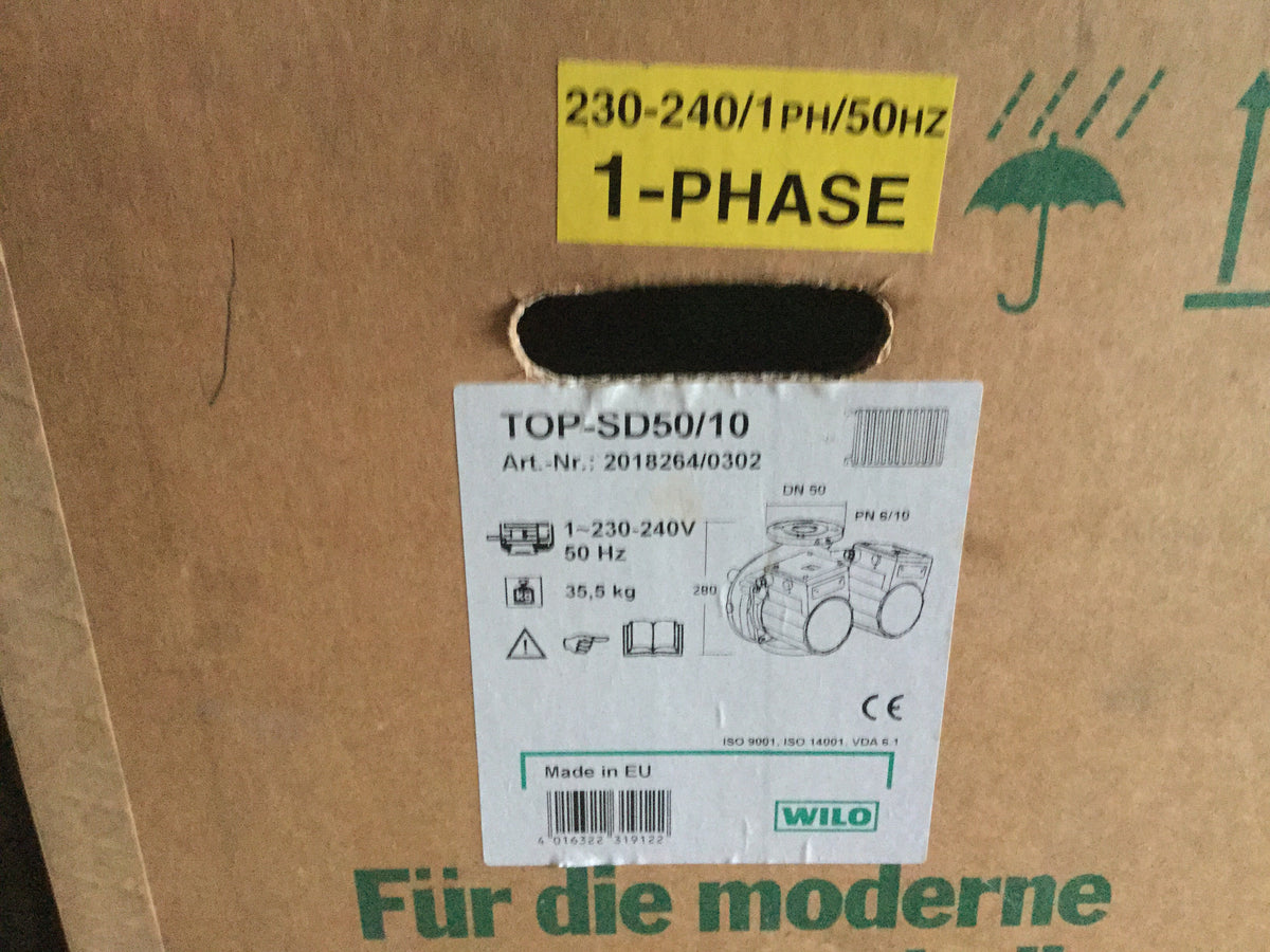 Wilo TOP-SD50/10 commerical circulating pump 230v Replaces Grundfos UPSD 50-120F #33/452