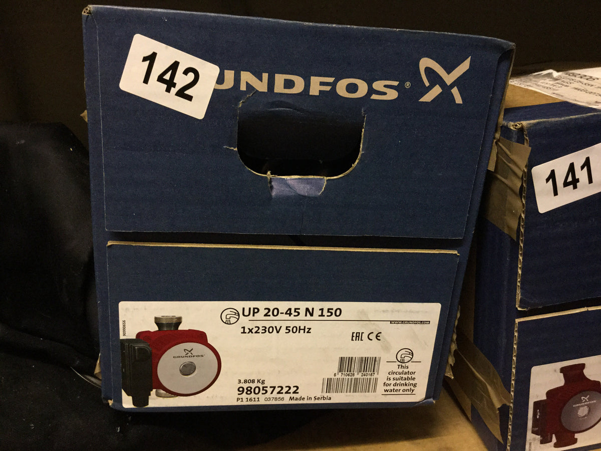 Grundfos Pump UP 20-45 N 150 Hot water circulator pump 20mm Stainless Steel 95906472