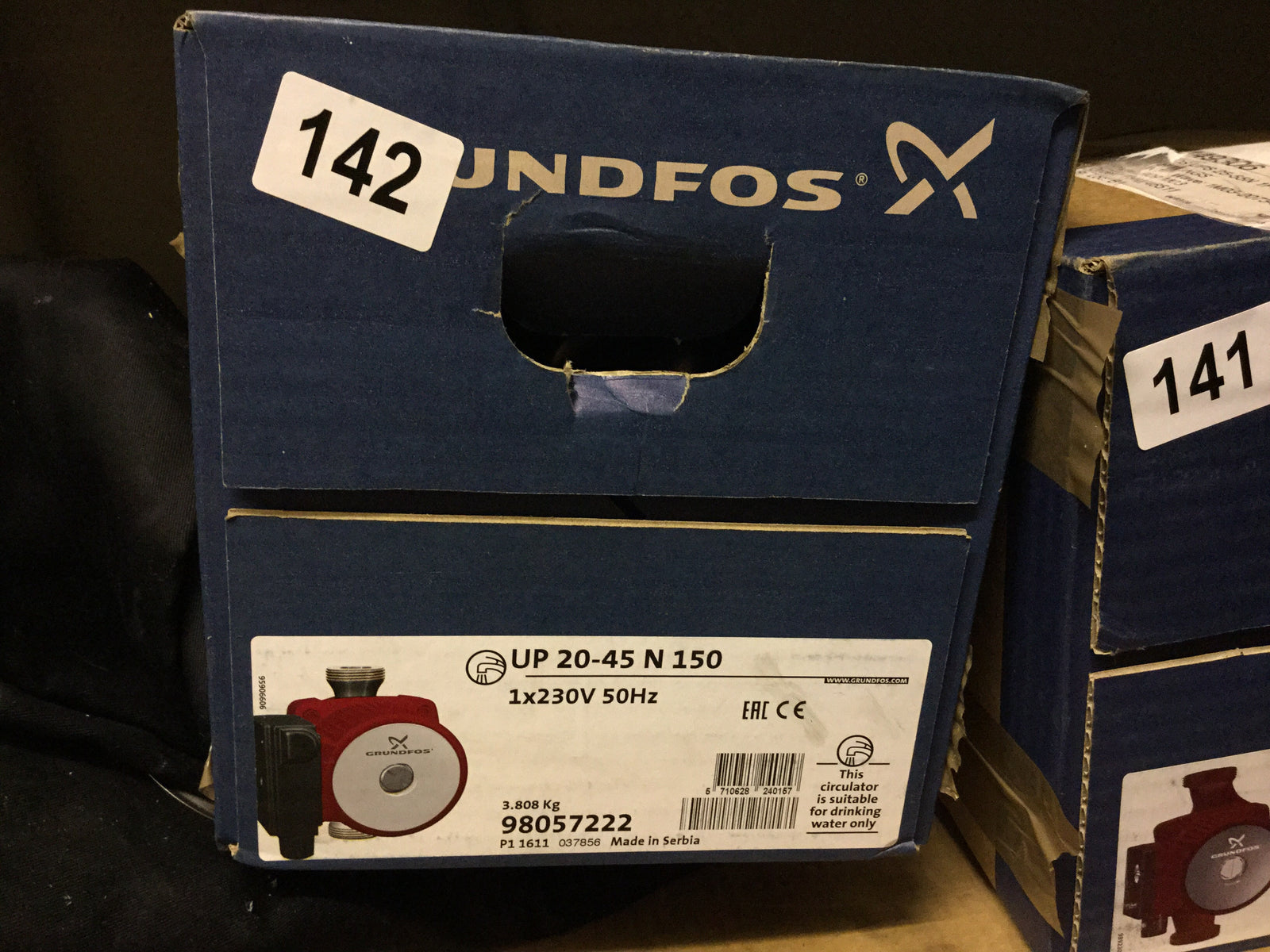 Grundfos Pump UP 20-45 N 150 Hot water circulator pump 20mm Stainless Steel 95906472