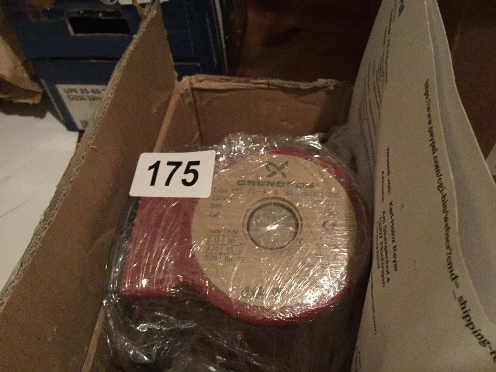 Grundfos UPS 25-40B  (180) Hot Water Service Circulator 240V Bronze 59734500