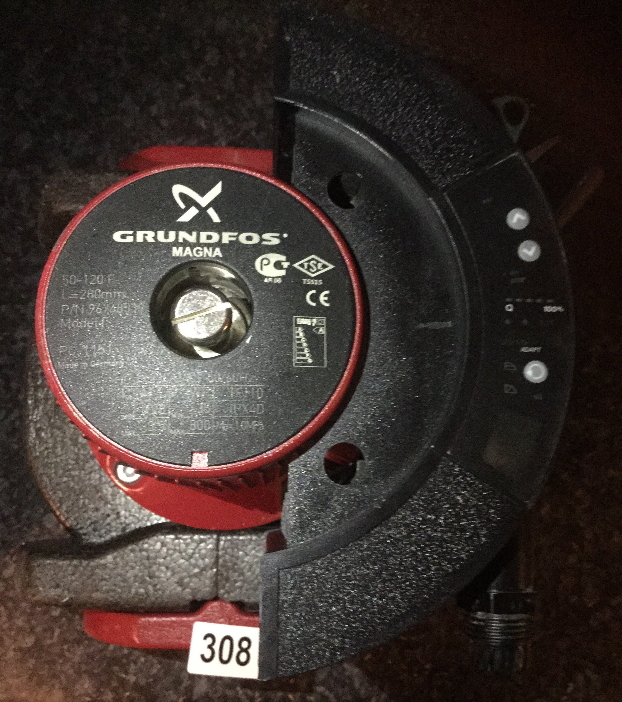 Grundfos Magna UPE 50-120 96748539 heating Circulator Pump #308