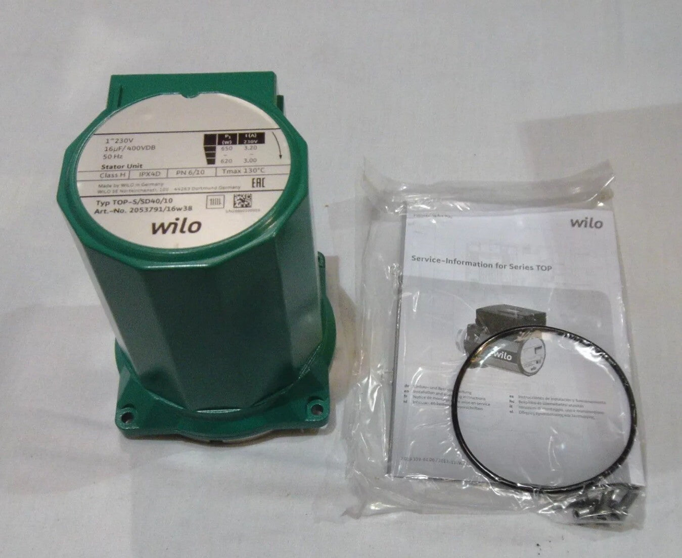Wilo Replacement Pump Head TOP-S/SD 40/10 EM Kit 2053791 230v #1516