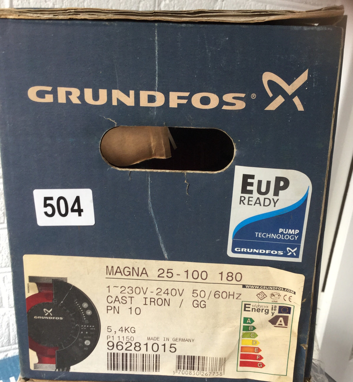Grundfos MAGNA UPE 25-100 Variable Speed Pump 240V 96281015 #504