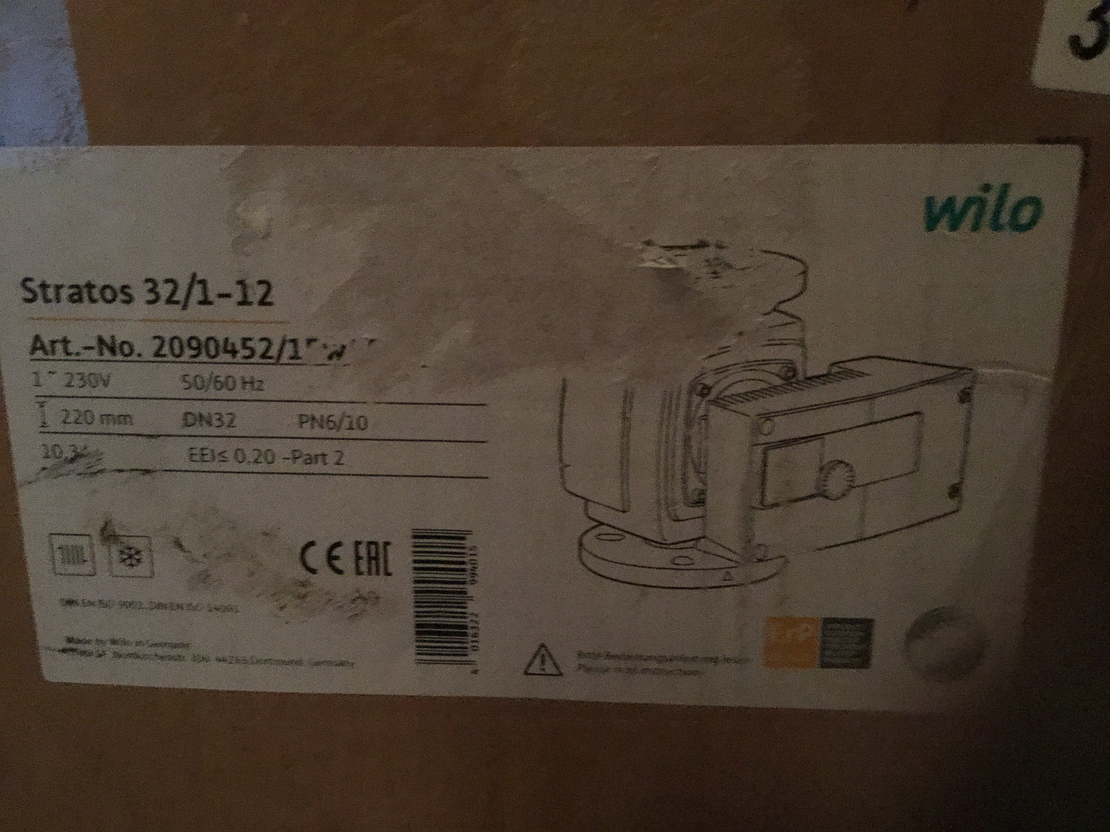 Wilo Stratos 32/1-12 Central Heating Circulator Pump #342