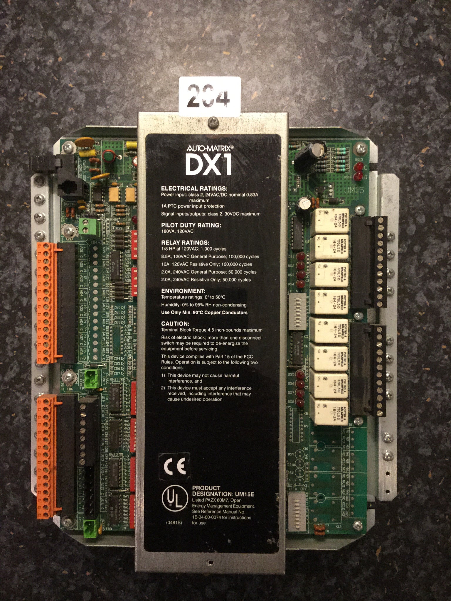 American Auto-Matrix DX1 Unitary Controller UM15E HVAC BMS #204