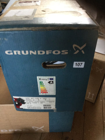 Grundfos UPE 80 120 F 360 Variable Speed Heating Circulator Pump 96402442