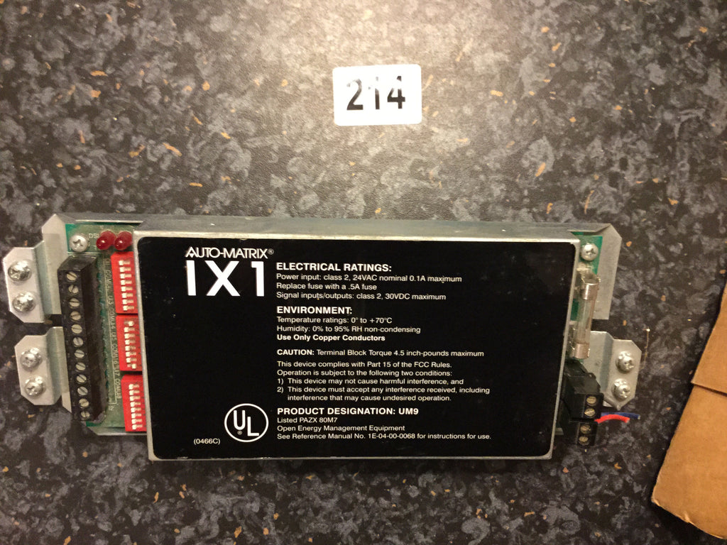 American Auto-Matrix IX1 Unitary Controller HVAC BMS #214