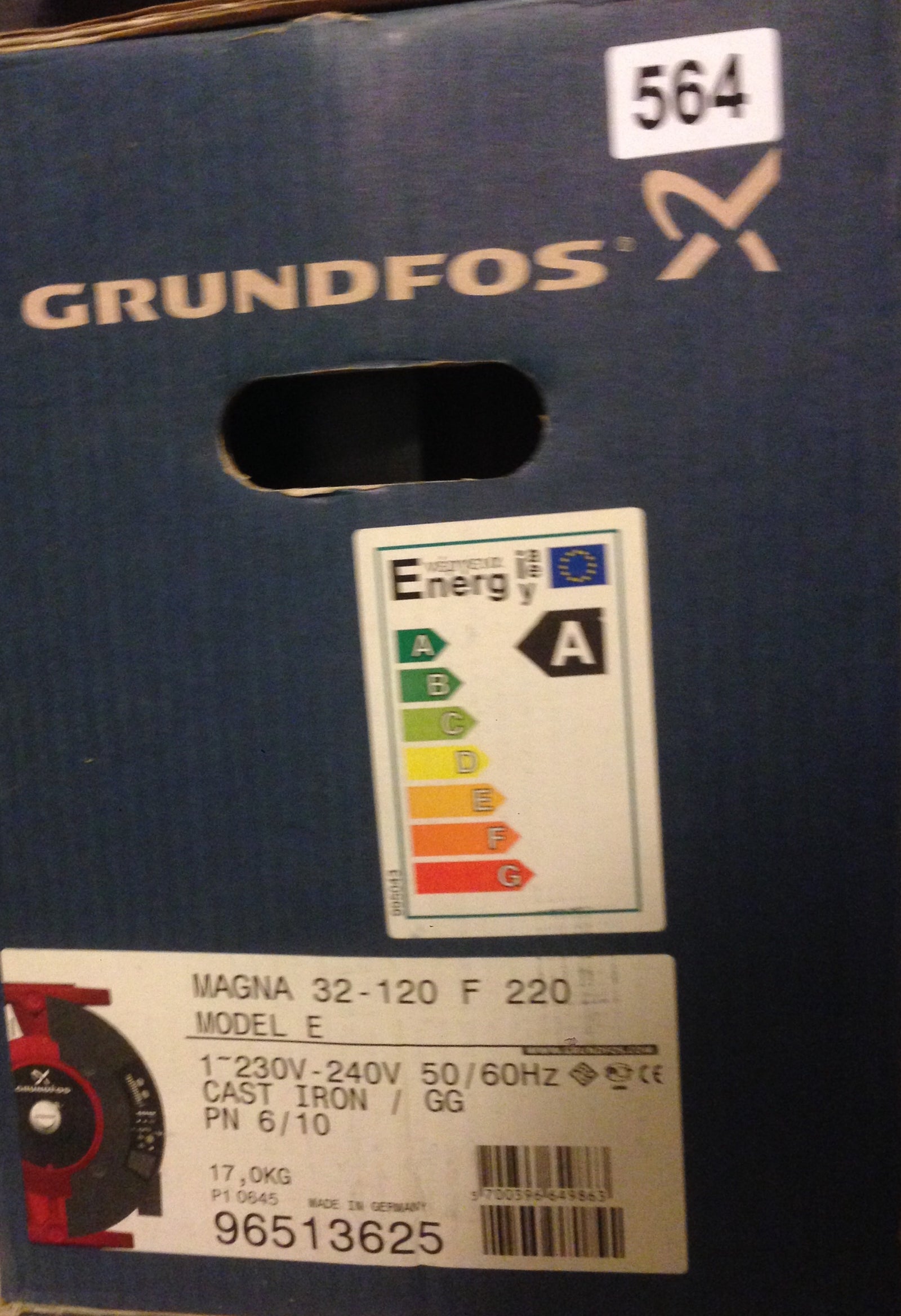 Grundfos MAGNA UPE 32-120 Variable Speed Pump 240V 96513625 #564