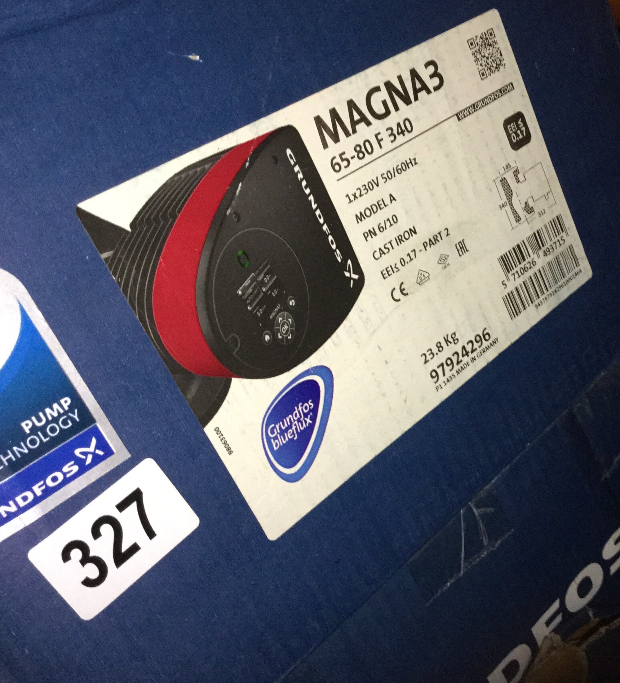 Grundfos MAGNA3 65-80F 97924296 (340) Variable Speed Pump Circulator 240V #327/328