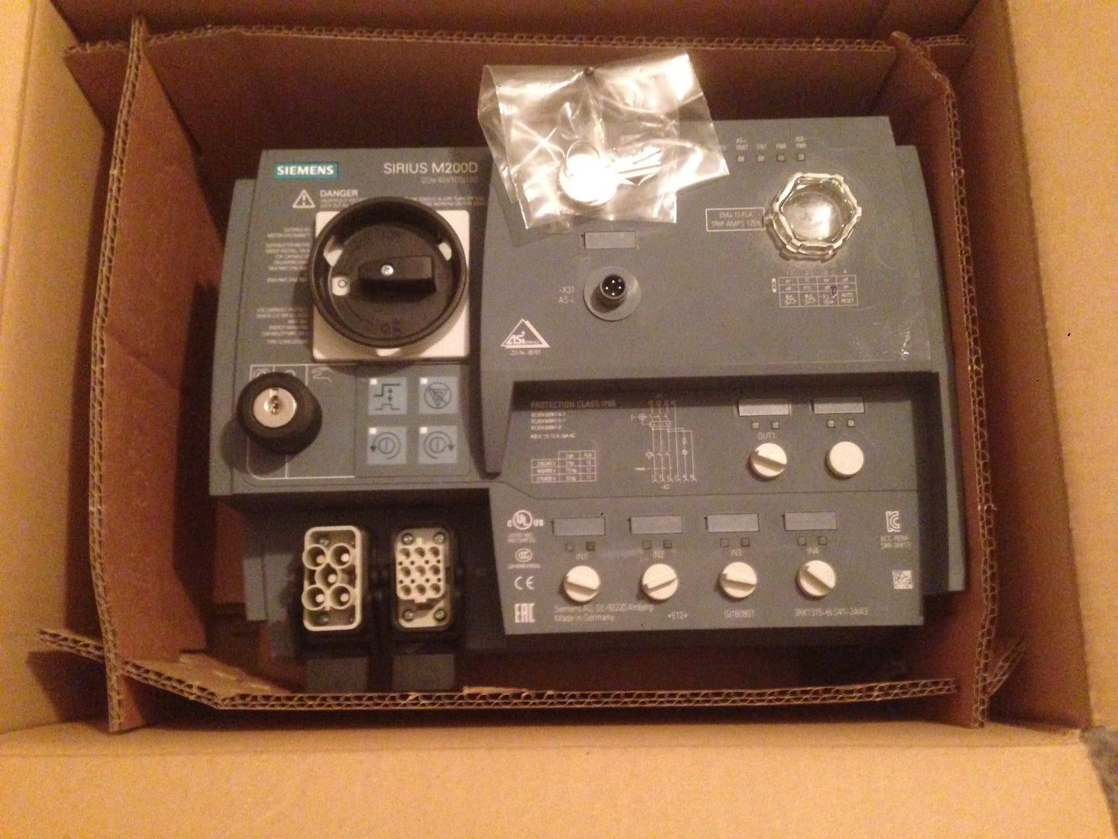 3RK1315-6LS41-2AA3 SIEMENS SIRIUS MOTOR STARTER M200D AS-I #580