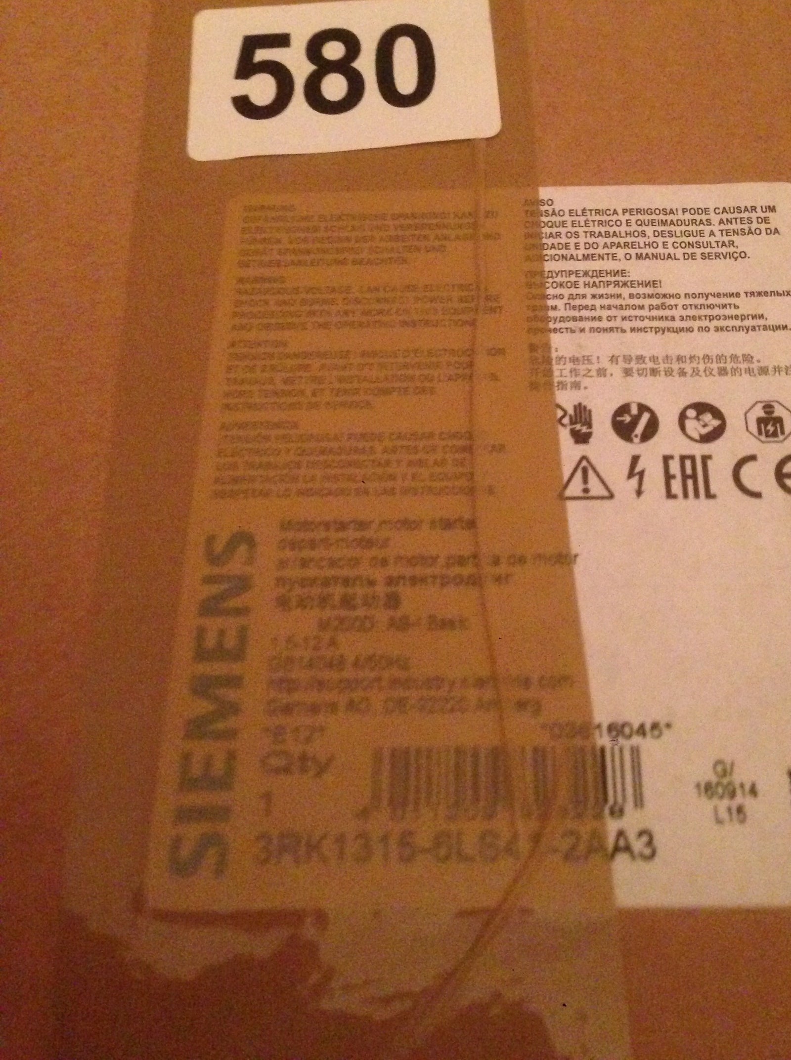 3RK1315-6LS41-2AA3 SIEMENS SIRIUS MOTOR STARTER M200D AS-I #580