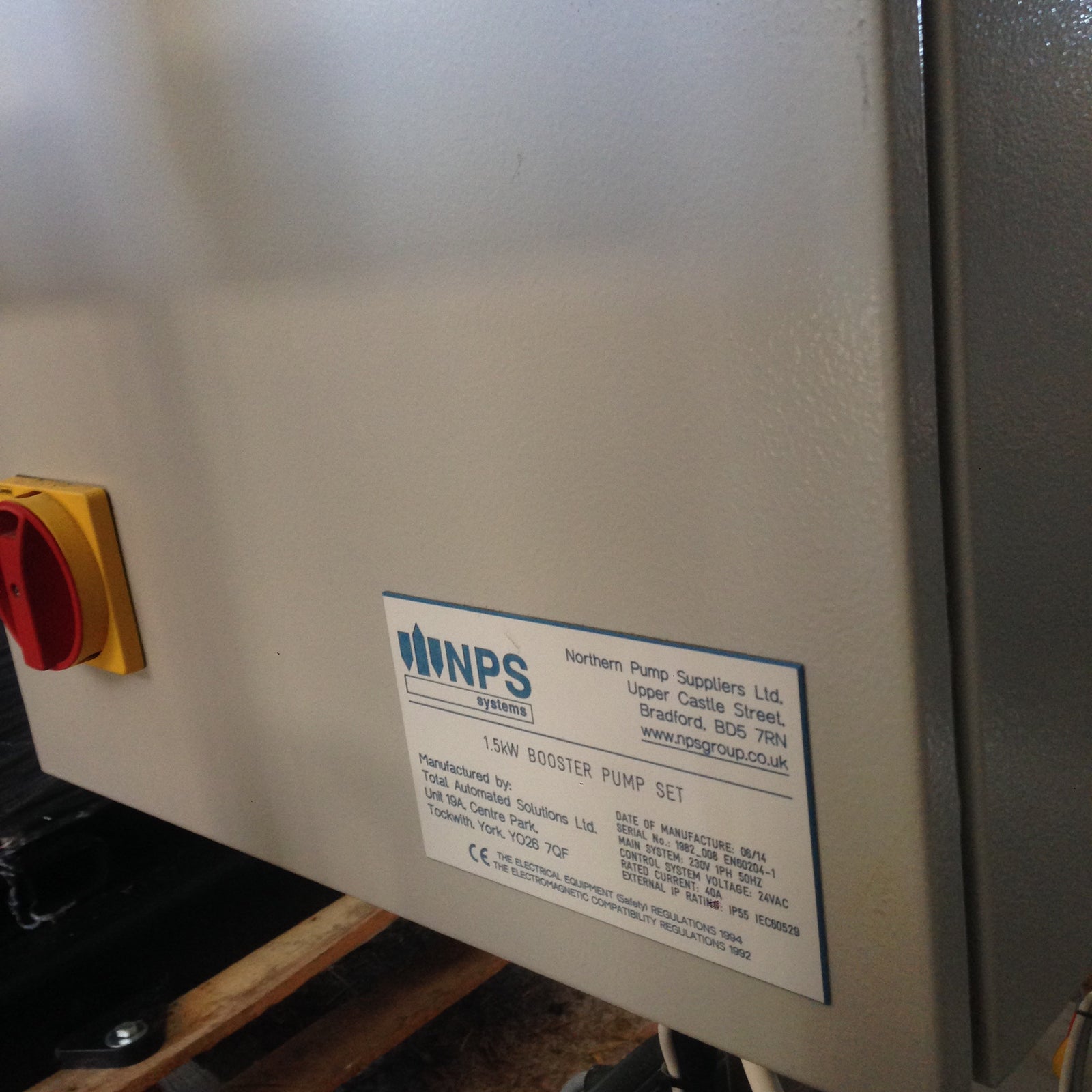 Lowara Hydrovar 1.5kw Variable Twin Pressure Booster Set 240v